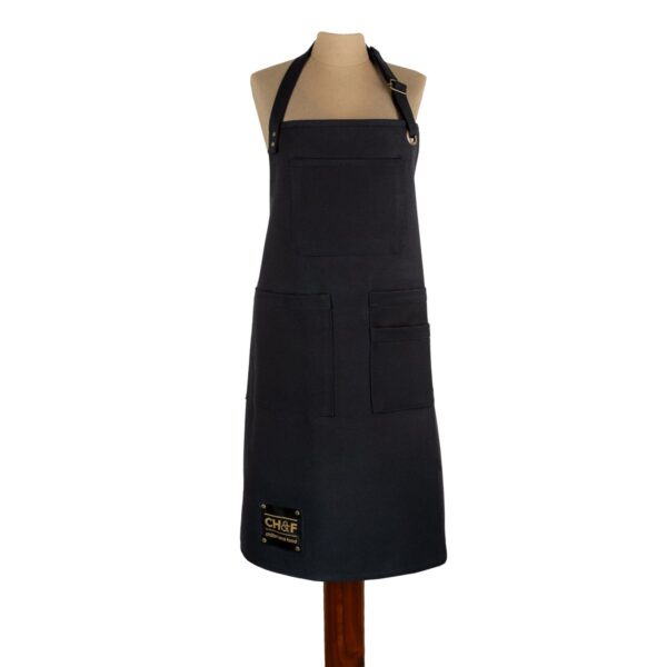 Canvas schort zwart bbq