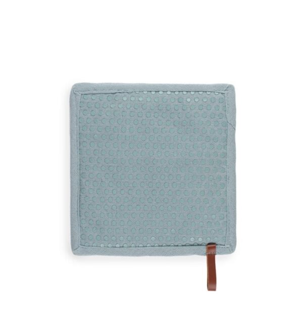 CHEF02103-pannenlap-dots-blauw-1 Pannenlap - siliconen dots - blauw - 20*20 cm