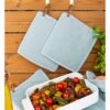 CHEF02103-pannenlap-dots-blauw-4 CHEF Pannenlap Siliconen dots - Blauw 20*20 cm