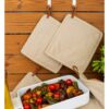 CHEF02104-Pannenlap-dots-beige-(4) CHEF Pannenlap Siliconen dots - Beige 20*20 cm