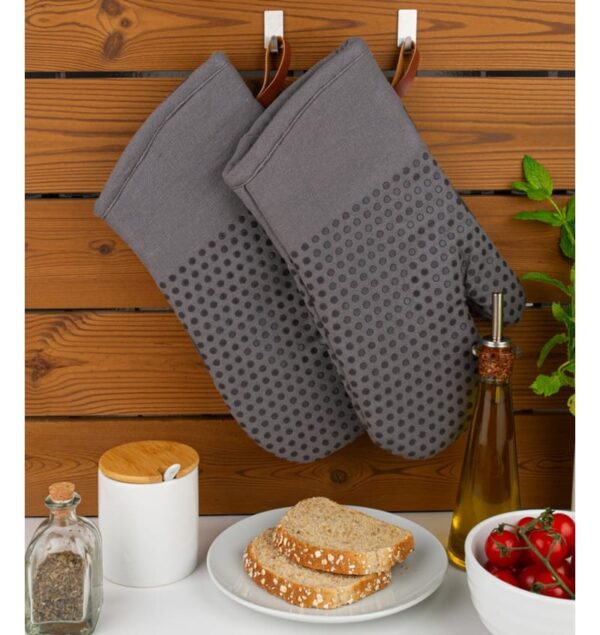 CHEF03102-ovenwant_dots_grijs_4 CHEF Ovenwant Siliconen dots - grijs