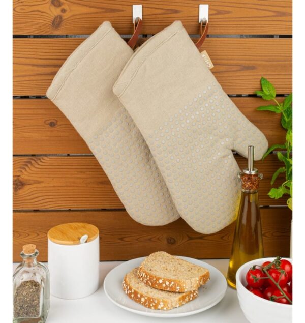 CHEF Ovenwant Siliconen dots - beige