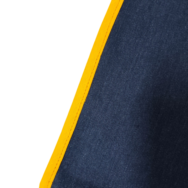 Denim beschermdoek afwerking band Beschermdoek Hooimadam