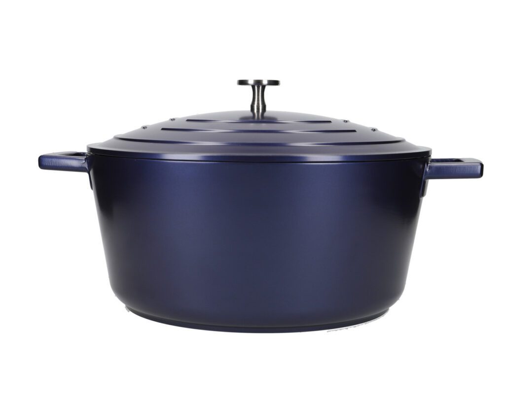 Brood Bakken Oven MasterClass Ondiepe Braadpan Met Deksel, Bakplaat In De Oven Op Tafel, Ultralichte Braadpan, Optimale Warmtegeleiding, 4 L, Crème Tuinbank Aluminium