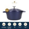Braadpan MasterClass - 5 liter -  Metallic Blauw